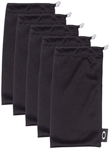 Oakley unisex adult Microbag Sunglass Case, Black/ 5 Pack, One Size US