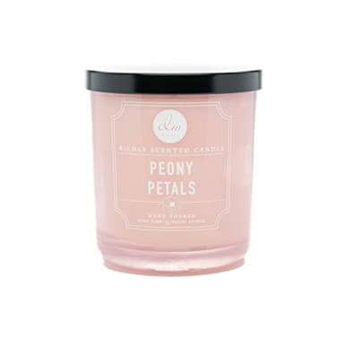 DW Home Peony Petals Scented Candle for Home, 9 oz, Medium Single Wick Candle Jar, Up to 33H Burn Time, Luxury Scented Candle for Relaxation, Gifting, Home Décor
