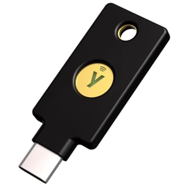 Yubico - YubiKey 5C NFC - Multi-Factor authentication (MFA) Security Key and passkey, Connect via USB-C or NFC, FIDO Certified - Protect Your Online Accounts