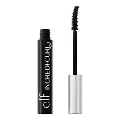 e.l.f. Incredi-Curl Mascara, Volumizing Mascara For A Bold, Lasting, Lifted Curl, Smudge-Resistant Formula, Vegan & Cruelty-Free, Pitch Black