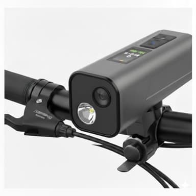 4K Bike Camera with GPS Tracking, Cycling Computer & Headlight – Spedal S1 30FPS Action Cam with 6-Axis EIS, 132° Wide Angle, Speed/Route Recording, Night Vision, IP65 Waterproof, 64GB SD Card