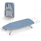 Table Top Ironing Board, RAINHOL Small Folding Iron Board Portable with Non-Slip Feet, Travel Compact Ironing Table for Dorm and Small Space, 31"x12", Blue