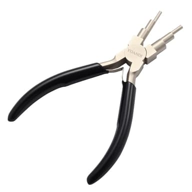 YQANDL 2-in-1 Jewelry Pliers & Wire Looping Tool, High-Carbon Steel Bail Making Pliers with 2-9mm Adjustable Jaws, Professional Hand Wire Wrapping Jewelry Making Supplies