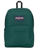 JanSport SuperBreak Plus Backpack with Padded 15-inch Laptop Sleeve and Integrated Bottle Pocket - Spacious and Durable Daypack for Work and Travel - Deep Juniper