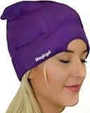 Magic Gel Migraine Ice Head Wrap - FSA HSA Eligible | Real Migraine & Headache Relief | The Original Headache Cap | Cold, Comfortable, Dark & Cool; Endorsed by Physicians, Loved by Thousands - Purple