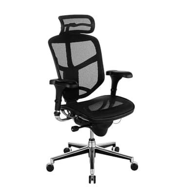 WorkPro® Quantum 9000 Series Ergonomic Mesh High-Back Executive Office Chair, Black, BIFMA Compliant