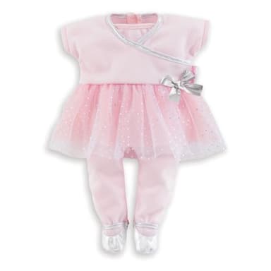 Corolle Sport Dance Baby Doll Outfit Set - Premium Mon Grand Poupon Baby Doll Clothes and Accessories fit 14" Dolls , Pink