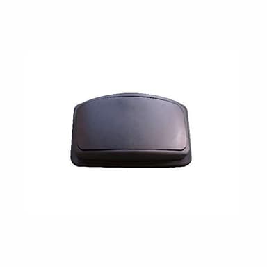 Restaurantware LID ONLY: RW Clean 1 Swing Top Trash Bin Lid Fits 23 Gallon Trash Can - Black Plastic Lid For Waste Basket Heavy-Duty Trash Can Sold Separately