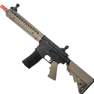 Airsoft Gas Blowback Rifle – Compact GBB Lite, Adjustable Stock, Tan – Bulldog Airsoft