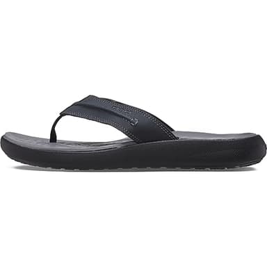 Crocs Men's Yukon Vista II Flip Flops, Men Sandals, Black, 11 Men