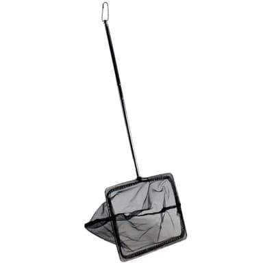 AQUANEAT Aquarium Net with Extendable Long Handle, Adjustable Wastes Skimming Cleaning Tools for Fish Tanks, 6 inch