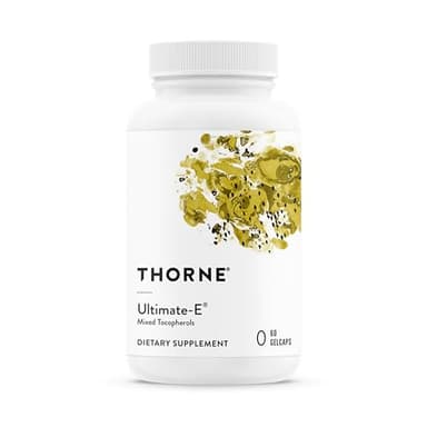THORNE - Ultimate-E - Vitamin E Supplement from Mixed Tocopherols - Fat-Soluble Antioxidants for Cardiovascular Support* - Third-Party Certified - Gluten, Dairy & Soy-Free - 60 Softgels