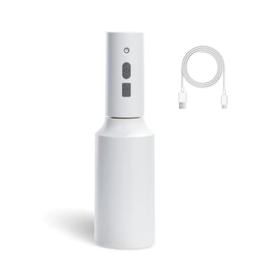 Bamworld Battery Powered Sprayer Rechargeable Electric Spray Bottle 750ml Continuous Mist Sprayer for Plants Cleaning Hairstyling Gardening USB Fast Charging Indoor Outdoor Use Hands-Free white