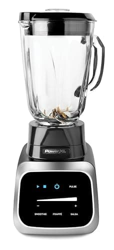 PowerXL Smart Pro Blender, BL6018, Smart Sensing Technology for Smooth Blends, Frappés, Salsas, 1800 Watts & 68 oz. Glass Pitcher