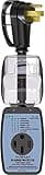 POWSAF rv Surge Protector 50 amp with Waterproof Cover, rv Voltage Protector/Monitor with Surge Protection(4100 Joules), Designed with Easy to Use Handle, Black