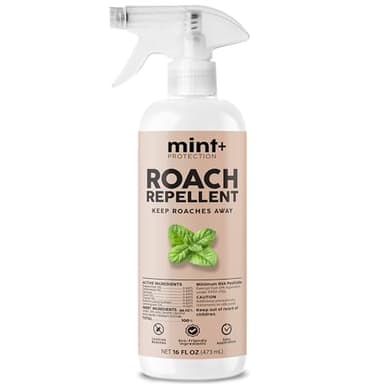 Mint+ Roach Repellent Spray, Long-Lasting Cockroach Spray for Indoor & Outdoor Use, 16 oz (475mL)