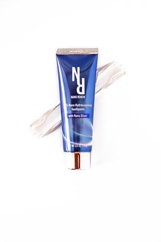 10% Nano Hydroxyapatite Toothpaste (Fluoride Free), with Nano Silver, Natural, Remineralizing, Whitening, Sensitive Teeth, SLS Free, Xylitol Nano-Hydroxyapatite Toothpaste for All Ages, 3.5 oz