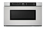 Sharp SMD2440JS Microwave Drawer Oven, 24-inch, 1.2 Cubic Feet, 950 Watt, Angled Touch Control Panel, Stainless Steel