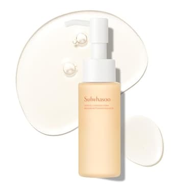Sulwhasoo Gentle Cleansing Foam Mini – Hydrating Daily Gel-to-Foam Facial Cleanser with Korean Herbal Ingredients | Removes Makeup, Dirt & Impurities, Softens & Refreshes Skin | Korean Face Wash