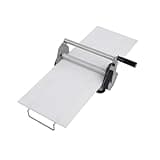 12-Inch Compact Manual Dough Sheeter, Stainless Steel Dough Roller Machine, Adjustable Thickness Settings, for Making Bakery Puff Pastry Dough