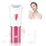 Glabrouse Skin Epilator, Epilators Hair Removal for Women, Facial Hair Remover with LED, Glide Epilator for Women Face Arm Bikini Area Legs Underarm, Cordless Electric Lady Shaver, Portable Epilator