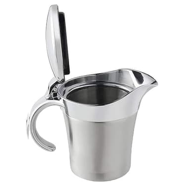 Double Insulated Gravy Boat – Stainless Steel Sauce Jug with Hinged Lid