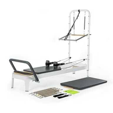 Balanced Body Allegro 2 Pilates Reformer with Steel Footbar, Tower, and Mat Conversion, Pilates Exercise Equipment, Workout Equipment for Home or Studio