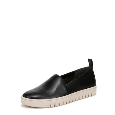 Vionic Womens Uptown A-Line, Black Leather, 8, Medium