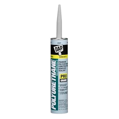 DAP Polyurethane Premium Construction Adhesive Sealant, Gray, 10.1 Oz (7079818814)