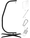 GREENSTELL Hammock Swing Stand, Hanging C-Stand with Buckle and Spring Hook, for Indoor, Outdoor, Sturdy Hanging Stand Max Load 330lbs