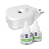 Ddrihlees Mosquito Repeller, Electronic Mosquito Repellent Plug in Indoor Use, Includes 2-Pack 280 Hr Repellent Refills, No Candles or Flames, DEET-Free, for Home, Bedroom, Office, Kitchen (White)
