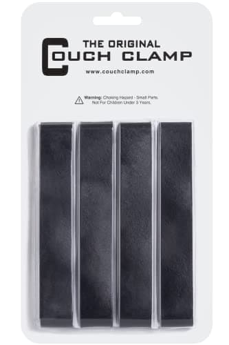 Couch Clamp Sectional Connectors (4 Pack) – Keep Cushions from Sliding, Easy Install Straps, Universal Fit for Modular Couches – Prevent Floor Scratches