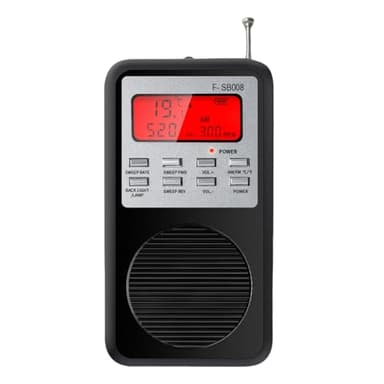 Spirit Box for Ghost Hunting – Paranormal Investigation Device with AM/FM Sweep, EMF Detection, EVP Recorder, Temperature Sensor & Backlit Display – Real-Time Spirit Communication Tool - Black