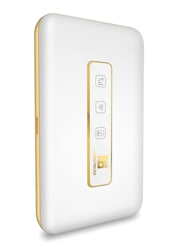 FIRSTNUM M5 Mobile Hotspot, Portable WiFi Hotspot for Travel in 160+ Countries, Connect Up to10 Devices, No SIM Card Required and No Contract eSIM Hotspot, Portable Hotspot with 1GB Free Data Monthly