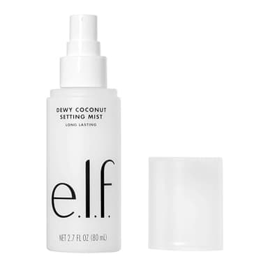 e.l.f. Dewy Coconut Setting Mist, Makeup Setting Spray For Hydrating & Conditioning Skin, Infused With Green Tea, Vegan & Cruelty-Free, 2.7 Fl Oz