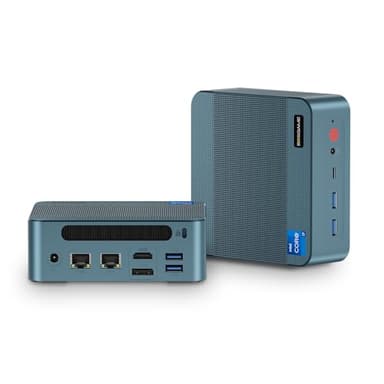 BOSGAME P2 Plus Mini PC - Intel i7-12700H, 32GB DDR5, 512GB NVMe SSD | Win11 Pro | Thunderbolt 4, 4K Triple Display | 2.5G Ethernet + WiFi 6E | Ultra-Compact Desktop Computer