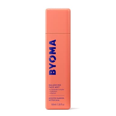 BYOMA Balancing Face Mist - pH Balanced Face Toner with Ceramides, Probiotics & Allantoin - Alcohol Free Toner Spray - Balance, Soothe & Refresh Throughout The Day - 3.38 fl. oz