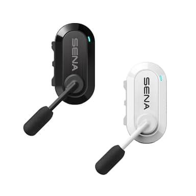 Sena BiKom 20 Ultimate Cycling Communication System, Lightweight - Weighing Only 20 Grams (White/Black, Dual Pack)