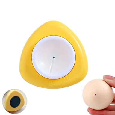 ChaLeeMoo Magenetic Egg Piercer Tool for Raw Eggs to Get Good Hard Boiled Eggs, Egg Poker Pricker with Safety Lock Egg Pin, Easy Egg Peeler By Punching Hole at Bigger End of the Egg Before Boiling