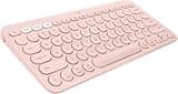 Logitech K380 Multi-Device Wireless Bluetooth Keyboard Designed for Windows, Mac, Chrome OS, Android, iOS, Apple TV, Space-Saving Compact Design - Rose (Renewed)