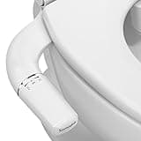 SAMODRA Ultra-Slim Bidet Attachment for Toilet - Dual Nozzle (Frontal & Rear Wash) Hygienic Bidets for Existing Toilets - Adjustable Water Pressure Fresh Water Toilet Bidet - Easy to Install