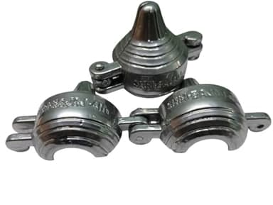 RK SUN Stainless Steel Modak Moulds (Pack of 2) Size: 5 cm | (Medium), Silver