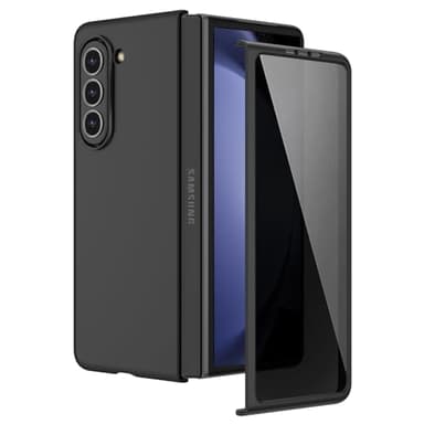 Ruky for Samsung Galaxy Z-Fold-5-Case, with Built-in Privacy Screen Protector & Support Wireless Charging Slim Full Body Protective Phone Case for Samsung Galaxy Z Fold 5 5G, Black