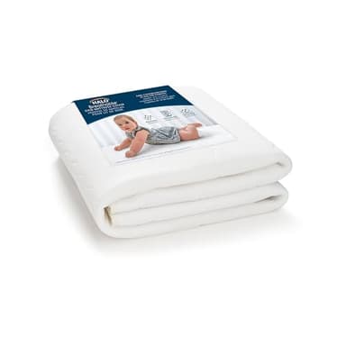 HALO Breathable Crib Mattress Cover – Quilted Mesh, Waterproof, Universal Fit for Standard Crib & Toddler Beds, Easy to Change, Machine Washable