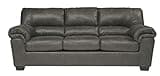 Signature Design by Ashley Bladen Faux Leather Sofa, Gray
