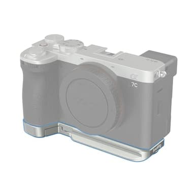 SmallRig Base Plate for Sony A7C II/A7CR, Bottom Mount Plate (Silver) with Built-in Quick-Release Plate for Arca, QD Socket, Strap Slot, 1/4"-20 and 3/8"-16 Threaded Hole - 4439