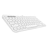 Logitech K380 Multi-Device Wireless Bluetooth Keyboard for Mac - Off White (Renewed)