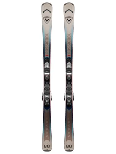 Rossignol Arcade 80° Xpress - All Mountain Skis with bindings for Men and Women