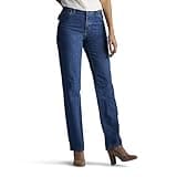 Lee womens Relaxed Fit All Cotton Straight Leg Jean,livia cotton,8