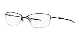 Oakley Men's Ox5120 Lizard 2 Titanium Rectangular Prescription Eyeglass Frames, Satin Black/Clear, 54 mm